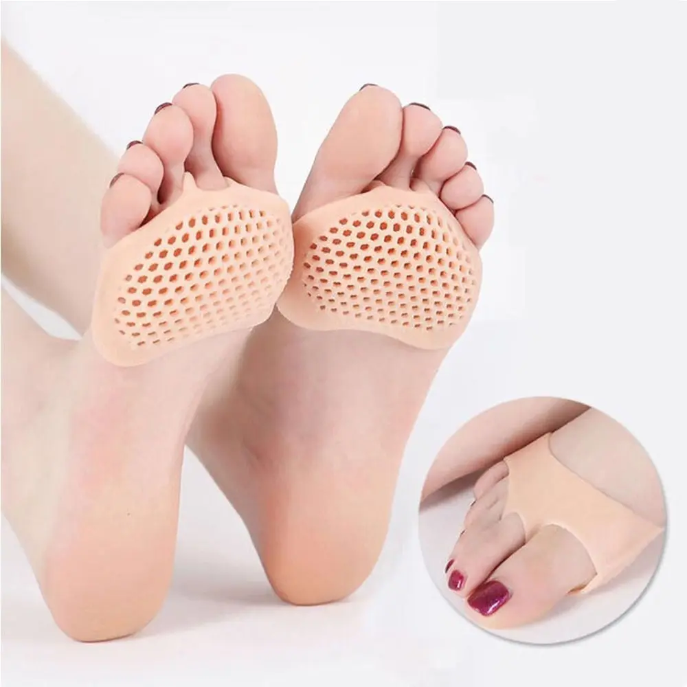 2Pcs Silicone Metatarsal Pads Toe Separator Pain Relief Foot Pads Orthotics Foot Massage Insoles Forefoot Socks Foot Care Tool kids orthopedic insoles flat foot arch support insole for children correction feet care o x leg orthotics sport sole inserts pad