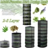 2-8 Layer Herb Drying Rack Net Mesh with Green Zippers Hydroponics, Drying Rack Herbs for Plant Bud Seed, Herb Dry Net With Hook 1