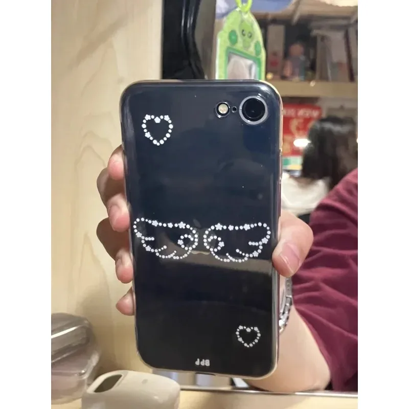 Korean Lovely Angel Wing Transparent Phone Case