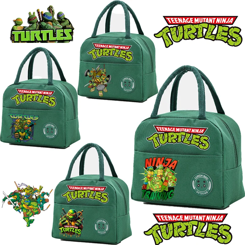 2024 Teenage Mutant Ninja Turtles Borsa Per Il Pranzo Per Bambini Cute Portable Ice Pack Student Lunch Packs Cartoon Printing Regalo Di Compleanno