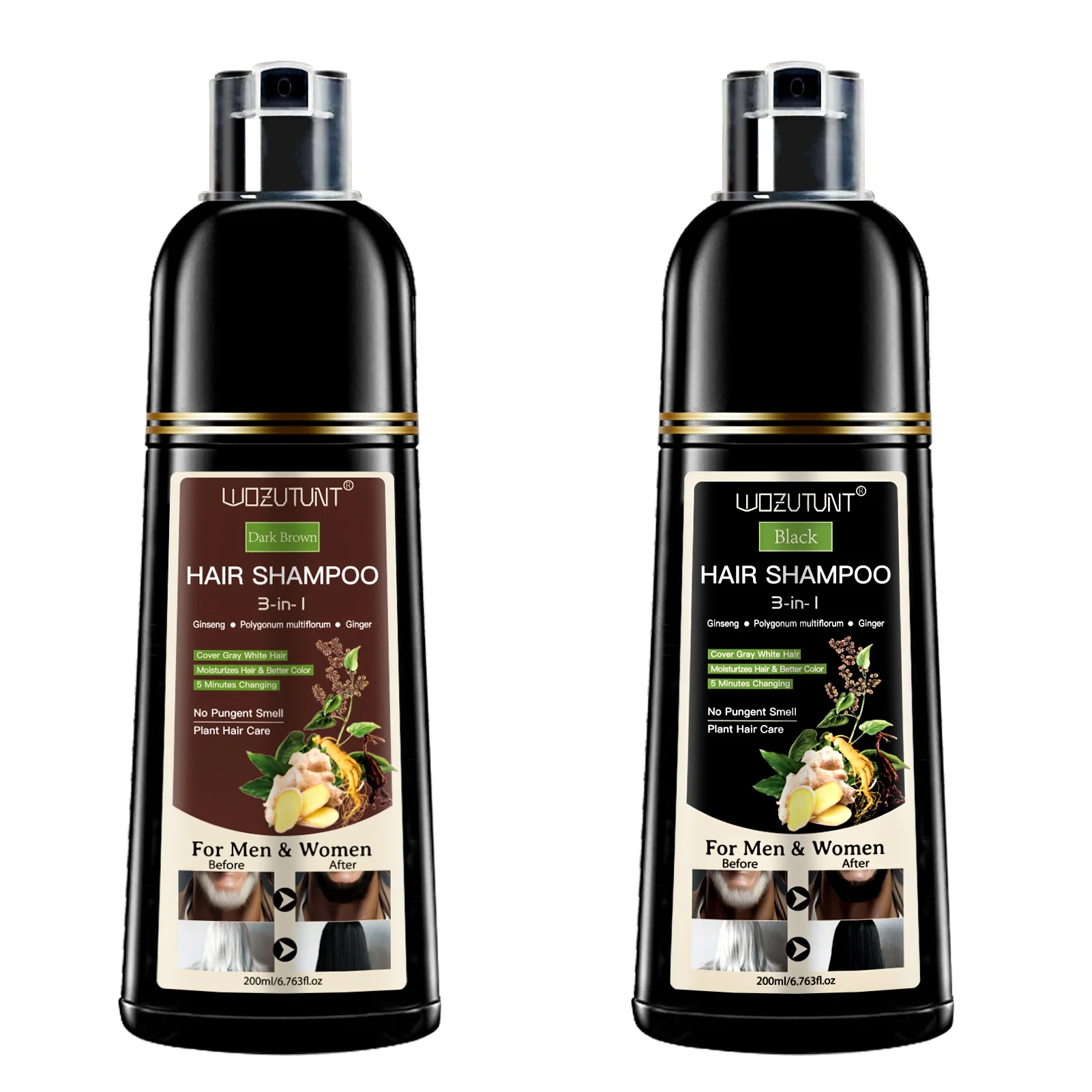 2pcs Black-Dark B