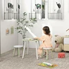 Children's Table and Chair Table with 2 Chairs for Children 2-5 Years with Flower Shaped Table Ø59x50 cm and Chairs Ø28x26 cm 2