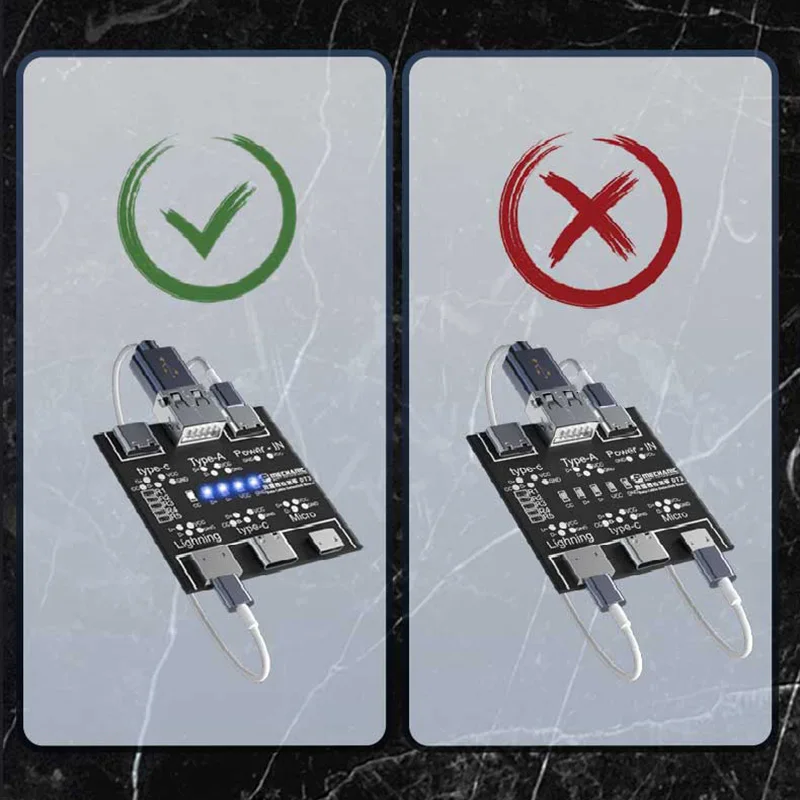 MECHANIC DT3 ON-OFF Data Cable Detection Board For iPhone Android Data Cable Type-C Micro Lightning Data Switching Test Board