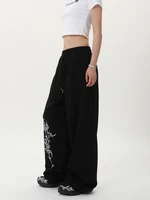 Pantalon de danse Jazz pour femmes, tendance de danse de rue, pantalon de survêtement ample de rue rétro américain, pantalon de survêtement de danse hip hop 2