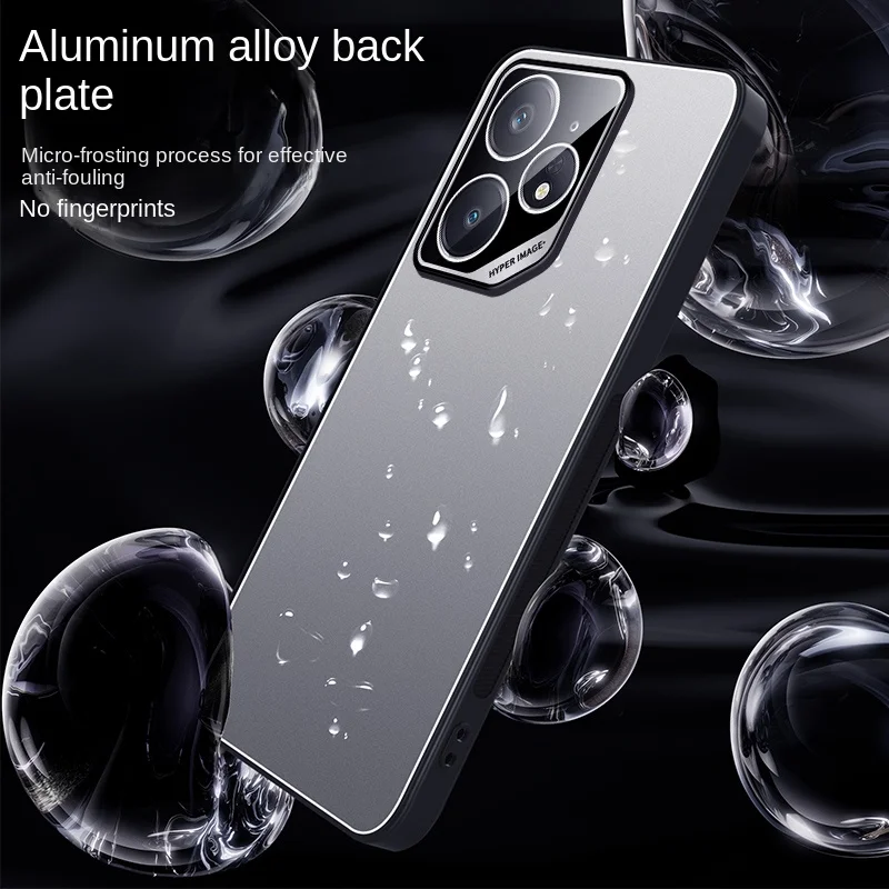 Enhanced Aluminum Alloy TPU Anti-Slip Phone Case with Integrated Soft Lens Protection