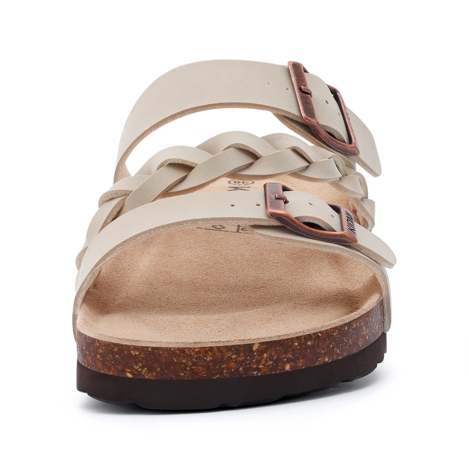 Litfun Women's Cork Sandals With Arch Support And Buckle Summer_voghion.com