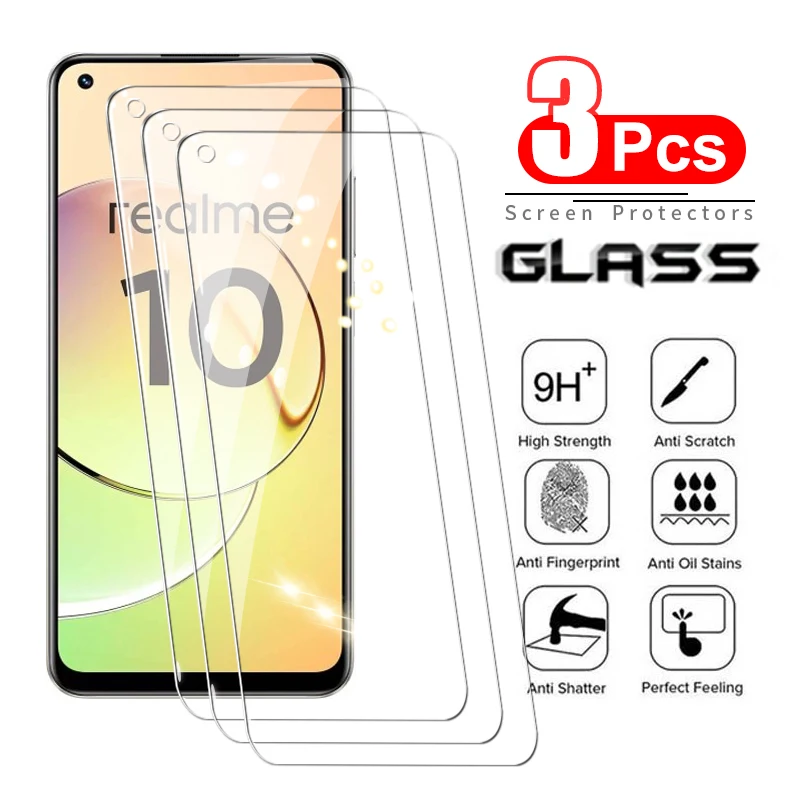 Realme 7 8 9 Pro 10 용 3Pcs 강화 유리 Realme 7i 8i 9i 유리 ..
