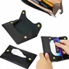 Simple Portable Pocket Tissue Paper Towel Cover PU Convenient To Store Universal Tissues Box Simple Modern Small Tissue Holder 2