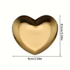 1pc Heart-shaped Jewelry Storage Tray, Stainless Steel Jewelry Storage Tray 5