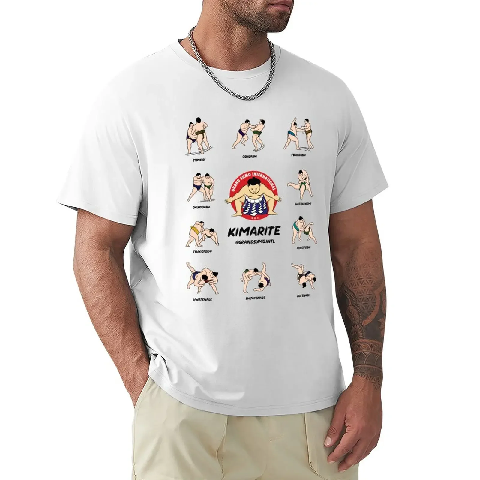 

Kimarite Winning Sumo Techniques T-Shirt funnys quick drying mens t shirts casual stylish