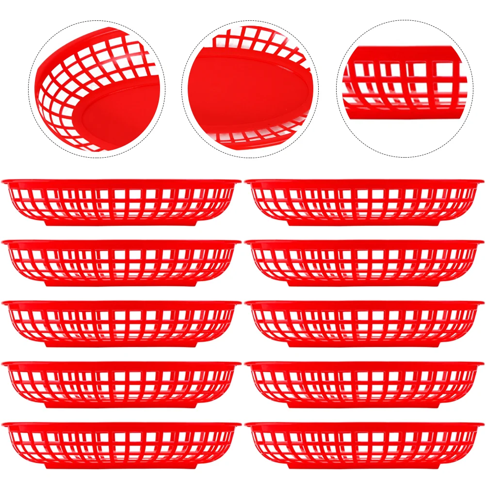 

Snack Basket Catering Tray Container Sundries Holder Basket for Snack chicken chips basket oval fruit basket bread basket