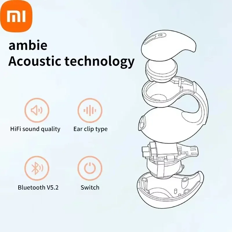 Xiaomi T7500 Bluetooth Earphones Wireless Bone Conduction HiFi Stereo Sports Waterproof Earphone With Microphone For Game Music 5