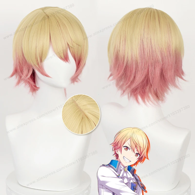 Tenma Tsukasa-Inspired Short Anime Cosplay Wig - 30cm Heat-Resistant Synthetic Hair