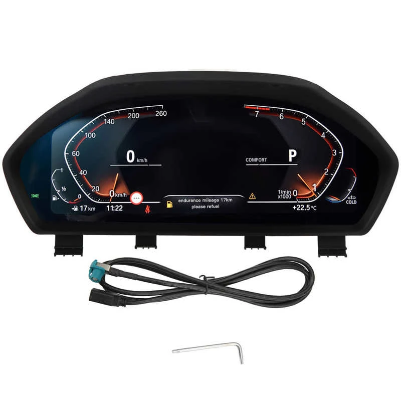 12.3in Car Digital Cluster Instrument Lcd Dashboard Speedmeters Display