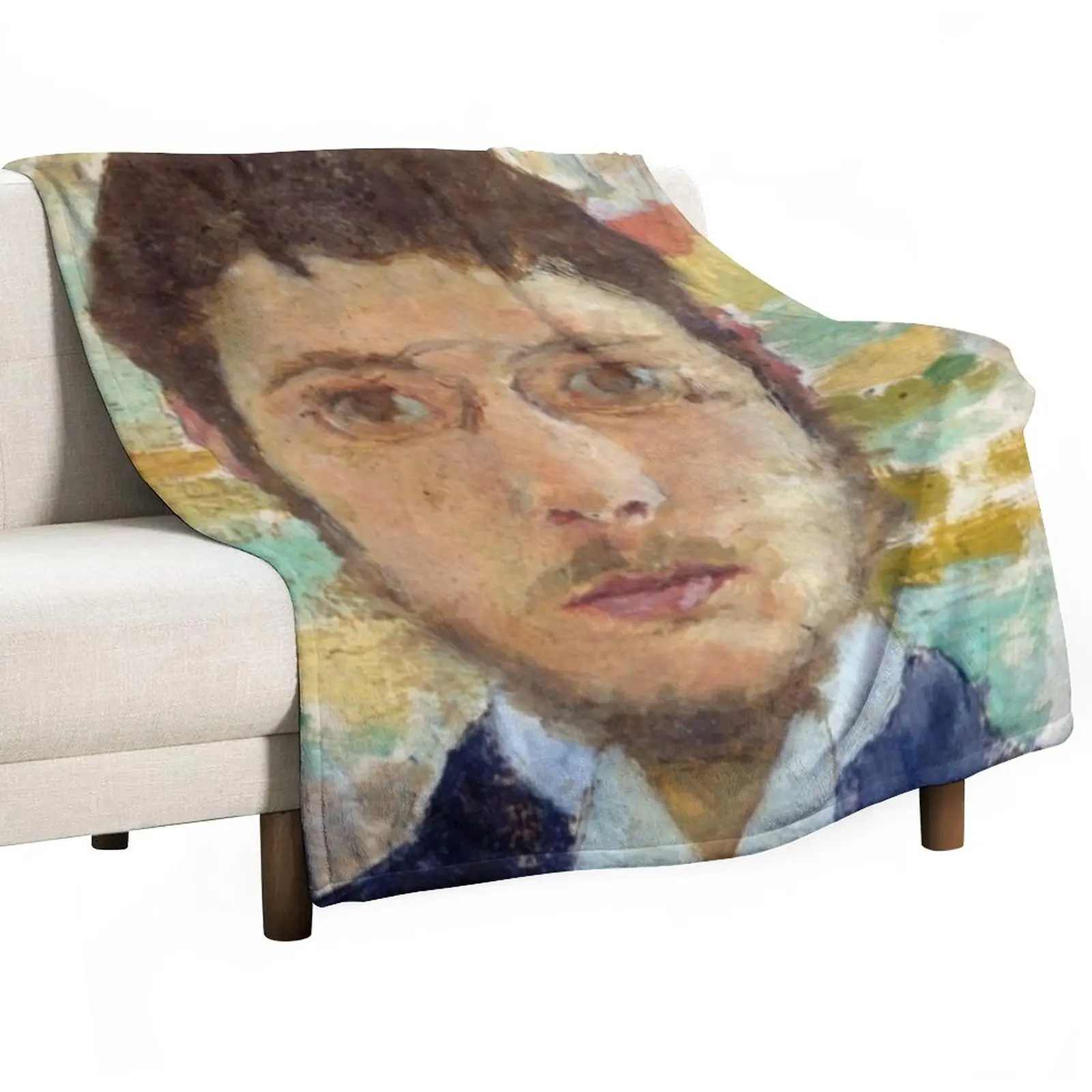 

Old Masters Collection. Throw Blanket Shaggy Blanket Plaid on the sofa