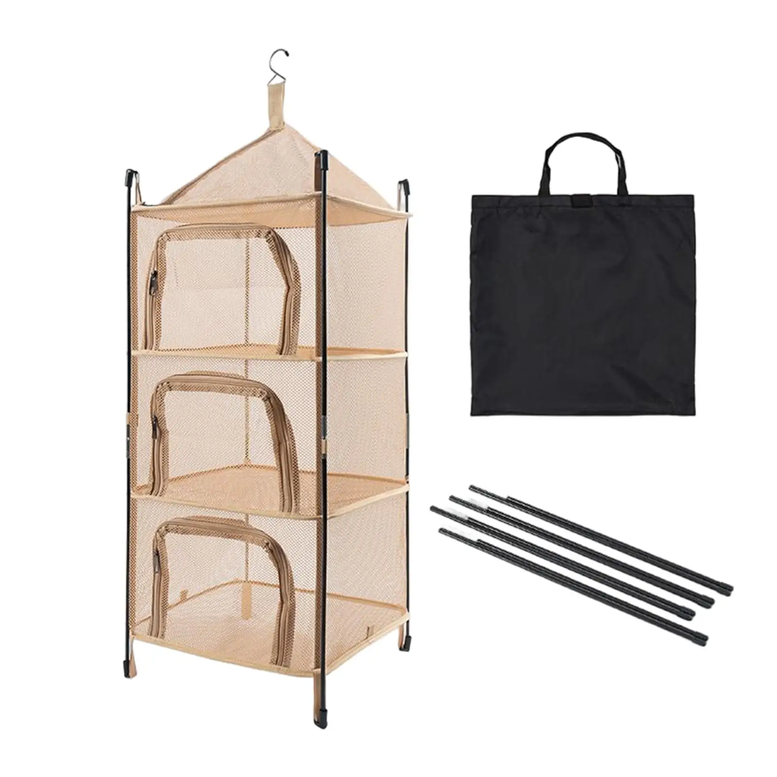 Outdoor Drying Hanger Camping Hanger Hangers Tent Mesh Hanger