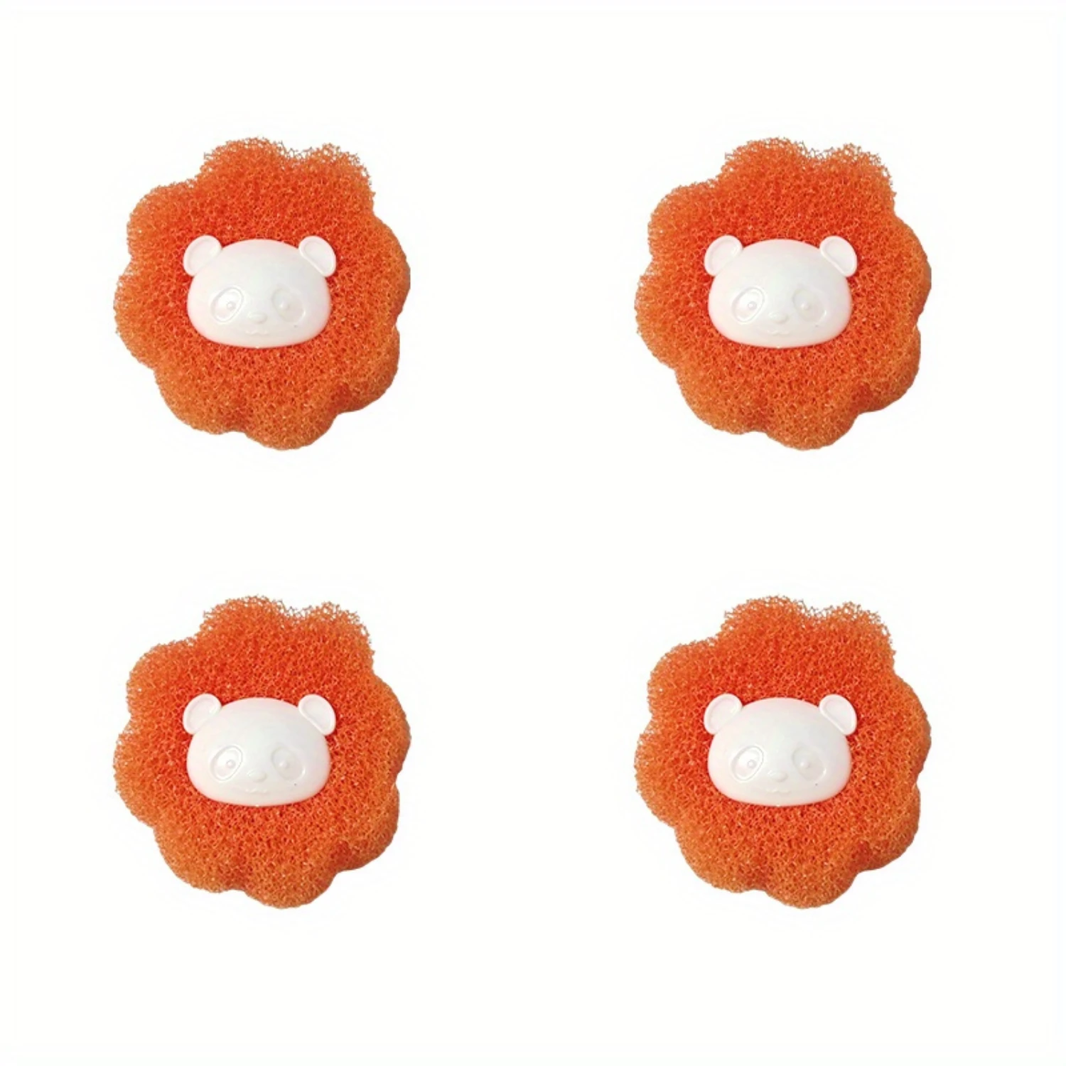 4-Pack Reusable Laundry Pet Hair Remover Washer and Dryer Balls for Clothes Non-Fabric Softener Wrinkle & Lint Reduction