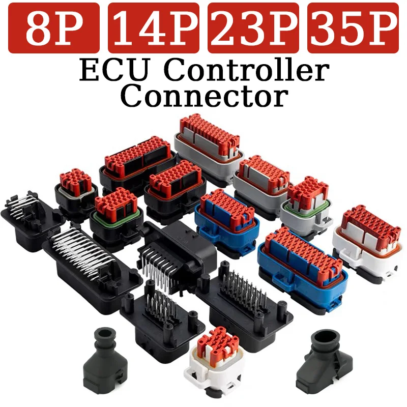 Conector Impermeável do Pwb para a Extremidade da Placa do Ecu Tomada da Fiação Assy Selado 14 23 35 Pin Way 770680 776273 776164 776228 776262