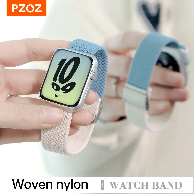PZOZWovenAdjustableStrapBandForAppleWatchiWatchSeriesUltra8