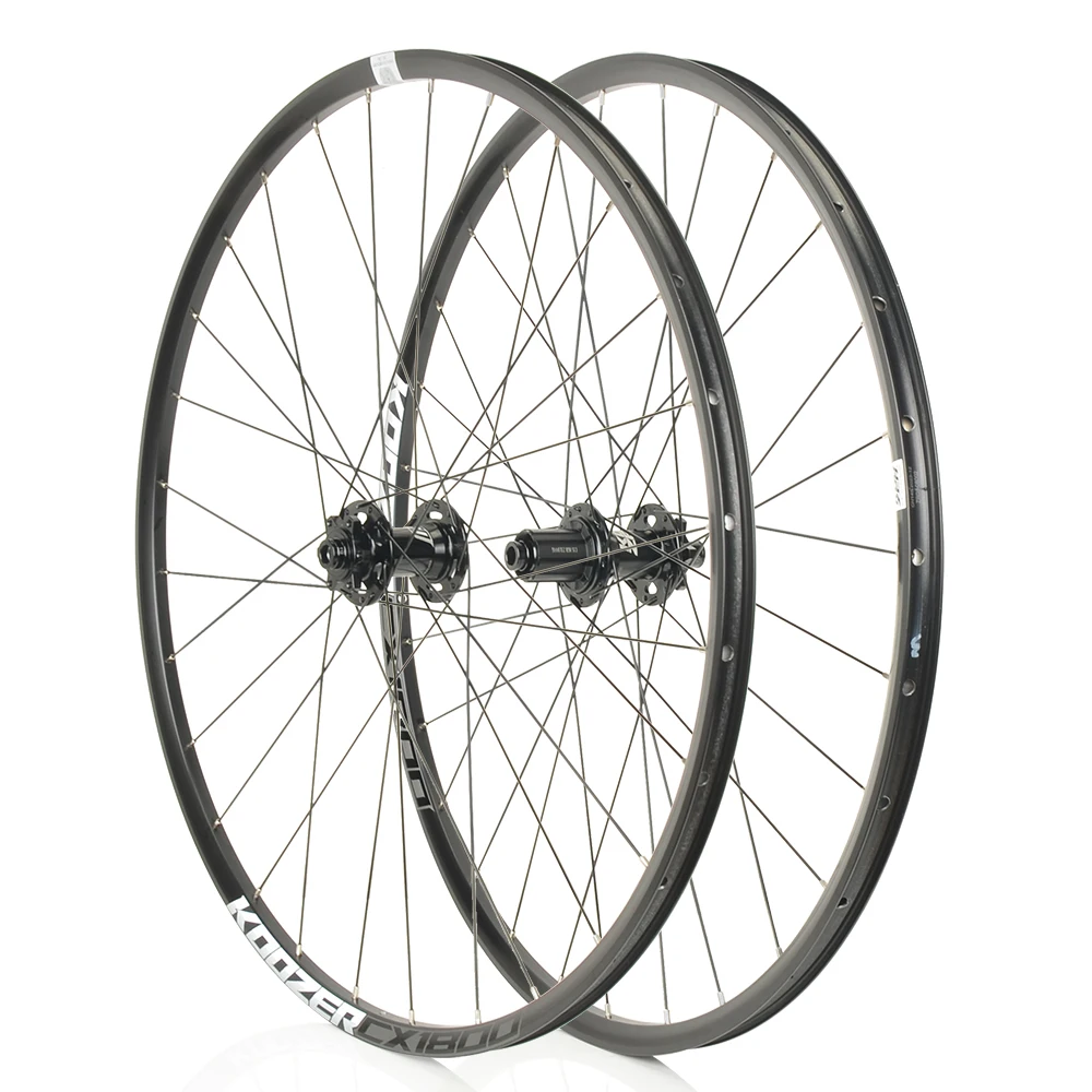 KOOZER CX1800 Gravel offroad wheel Aluminum alloy disc wheelset road disc brake wheel 700c 28H 2/4 bearing wheelset road bike wheelset