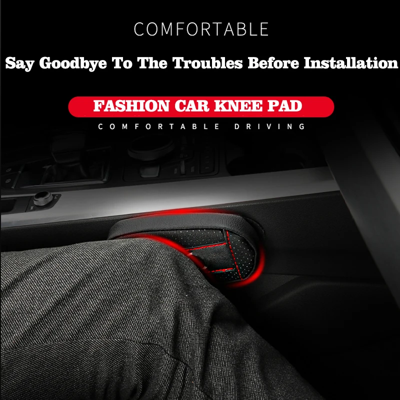 

Подлокотник для колена из искусственной кожи, подушка для салона автомобиля, подушка из пены с эффектом памяти, хлопковая подушка для ног, поддержка колена до бедра, автомобильные аксессуары