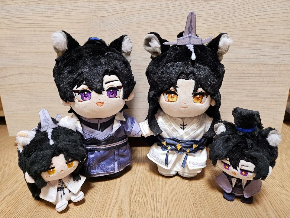 The Husky and His White Cat Shizun Chu Wanning Mo Ran Anime Mascot Costume Plush 20cm Dolls for Cosplay Events Roleplay