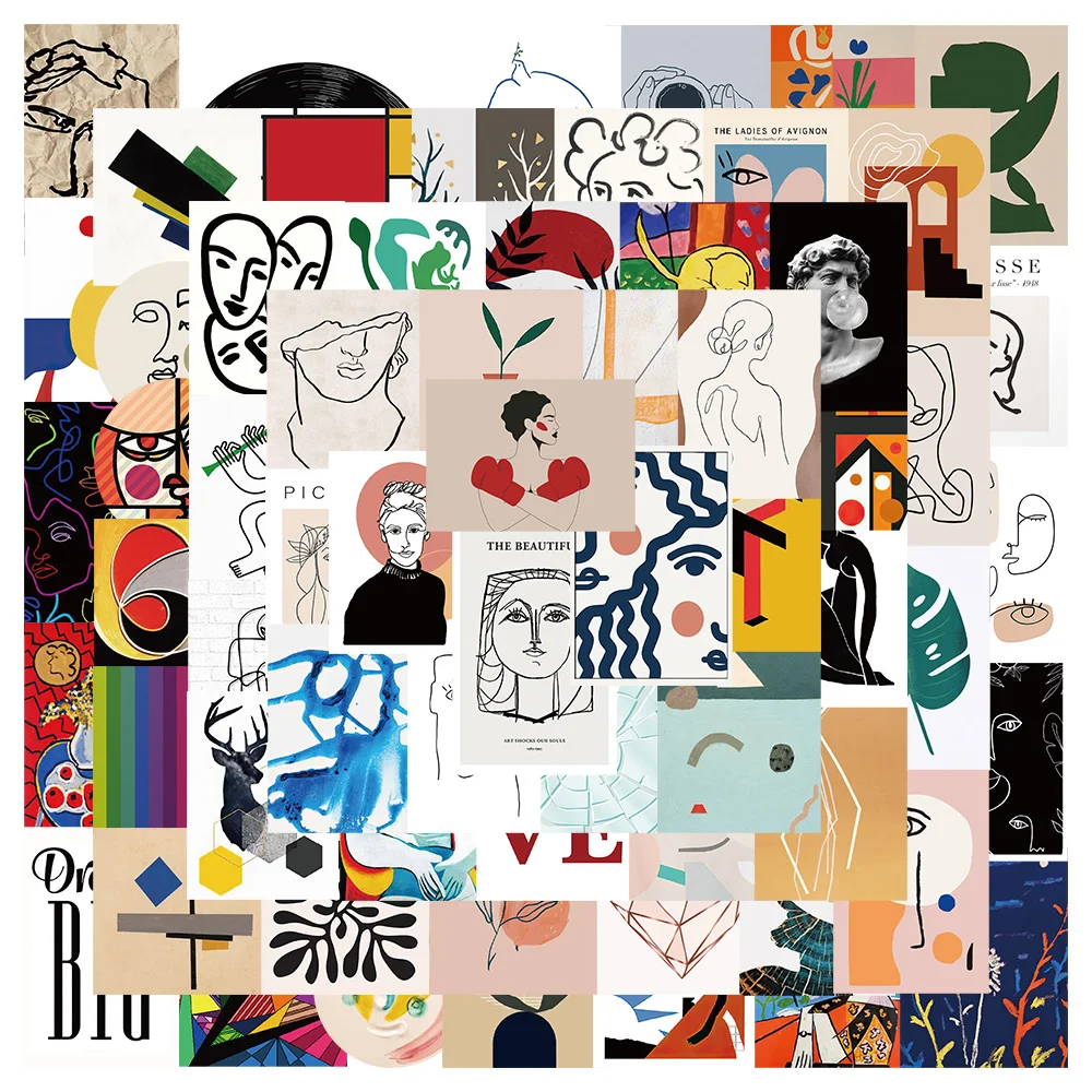 

50 шт., детские наклейки на ноутбук, телефон, гитару, чемодан