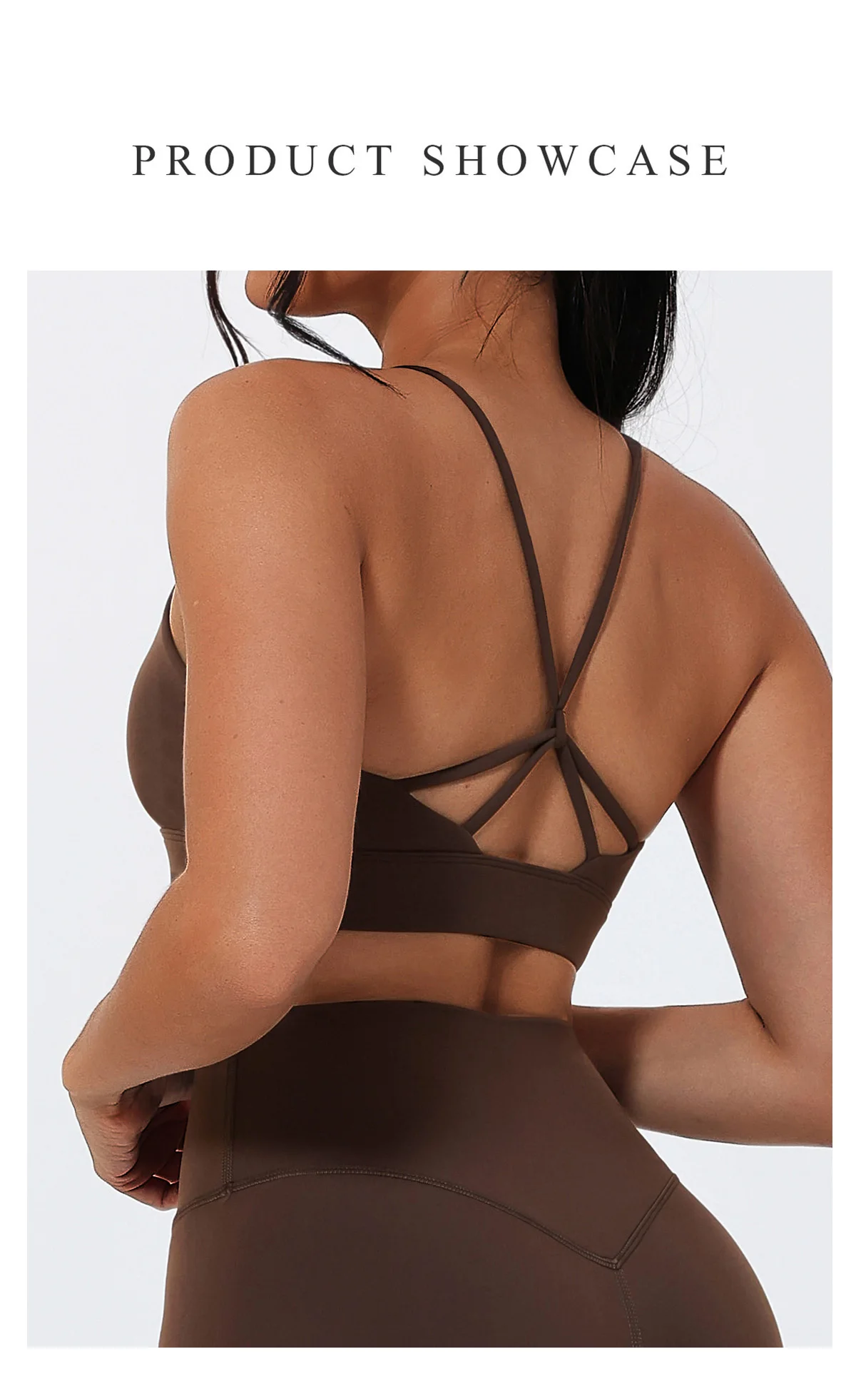 Ctenkevet Summer Women's Cross-Back Yoga Sports Bra Quick-Dry Fitness Running Top Tight-Fitting Underwear for Active Women