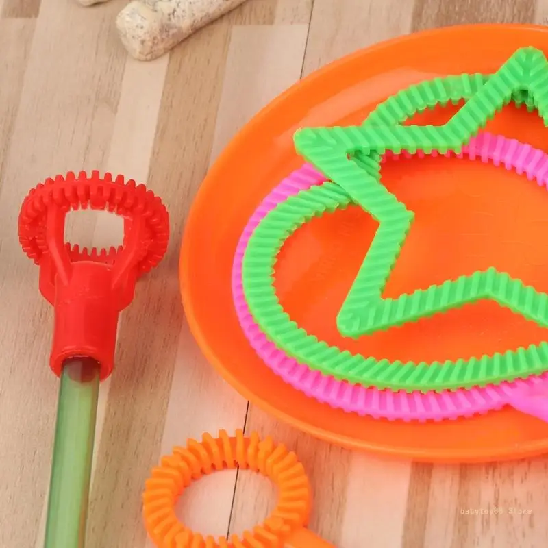 Y4UD 6pcs Summer Outdoor Bubble Wand Toy Bubble Maker for Teenager Children 2/3/4/5 5