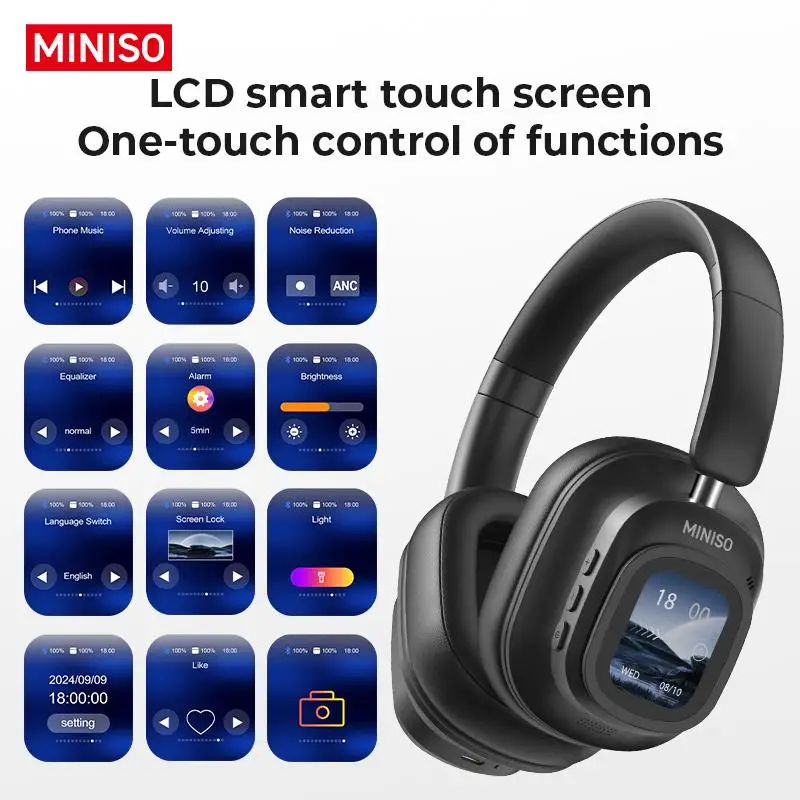 MINISO G90 Wireless Headphones with Built-in Microphone Noise