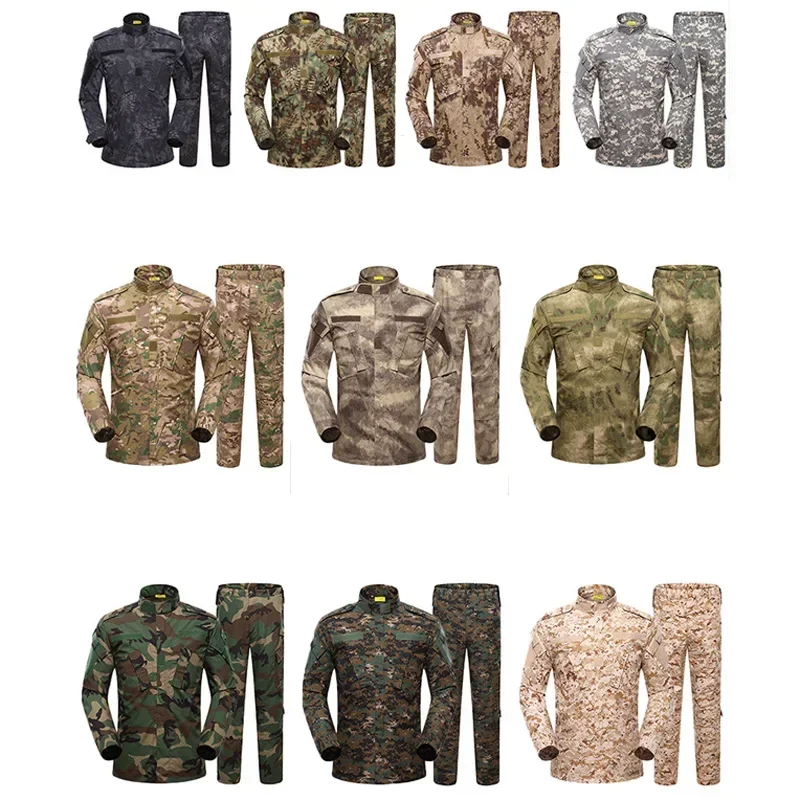 Tactical Multicam FG atacs Camo Uniform Clothes Combat Army Airsoft Uniform Camouflage Suit Shirt Pants Hunting Costumes Set