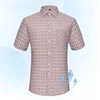 plus size 100%cotton thin short sleeve shirts for men slim fit casual plain shirt hawaiian plaid shirt korean popular clothes 5
