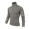 Men's Outdoor Tactical Hiking T-Shirts,Hunting  Camouflage Long Sleeve Hunting Climbing Shirt,Male Breathable Sport Clothes 2