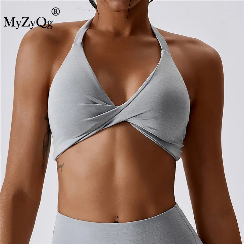 

MyZyQg Women Yoga Bra Female Sexy Quick Dry Running Sportswear Fitness Pilates Sports Outfit Gym Push Up Top Workout Equipment