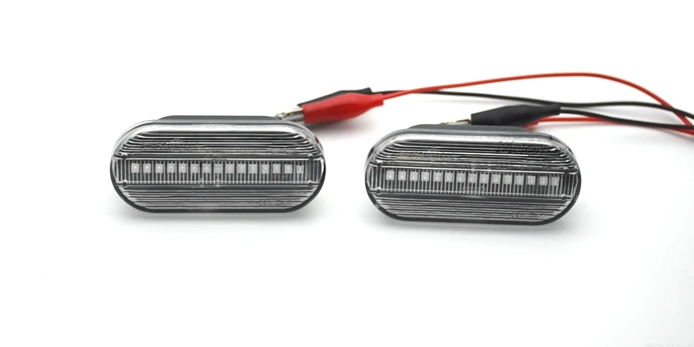 2PCS Scroll Blinker Lamp Dynamic Flashing LED Turn Signal Side Marker Light For Ford C-Max Fiesta MK6 Focus MK2 Fusion Galaxy