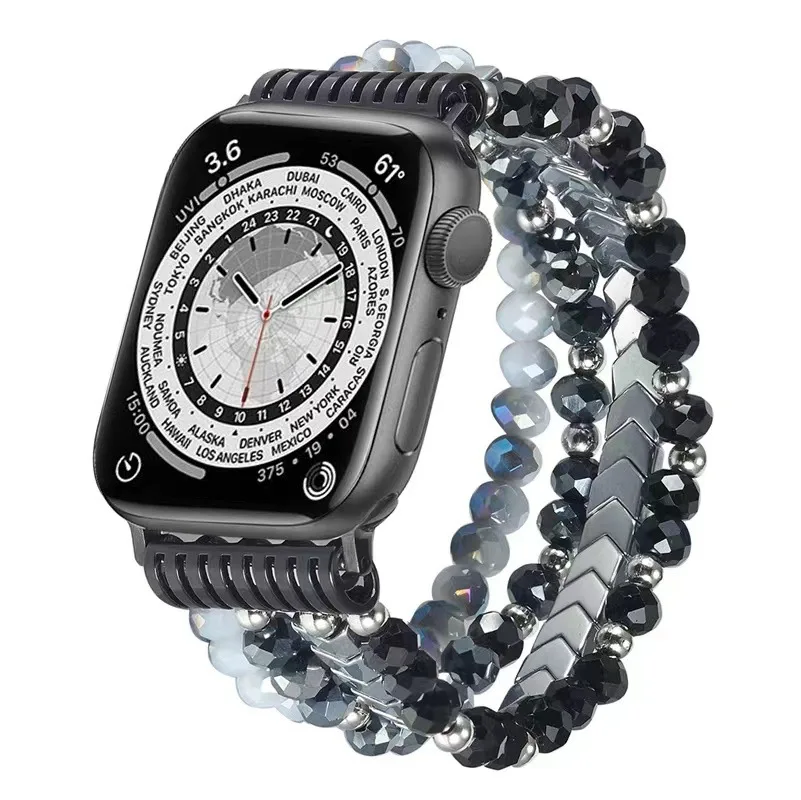 ตัวเลือกสินค้า Beaded Elastic Band for Apple Watch - Elegant & Comfortable Fit