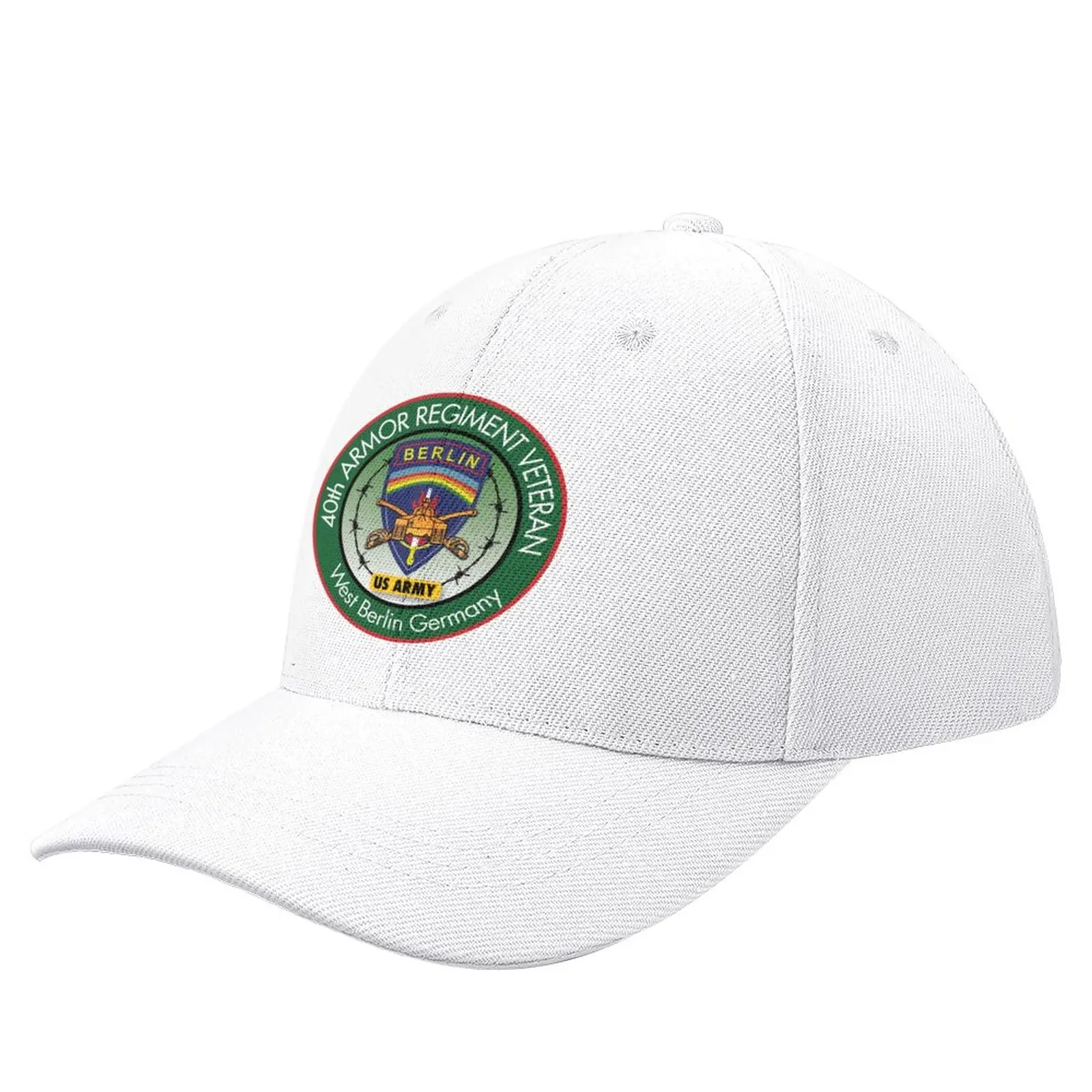 

40th Armor Regiment Berlin Veteran Unit Patch Baseball Cap Male Christmas Hat foam party hats Women Beach Fashion Men'S