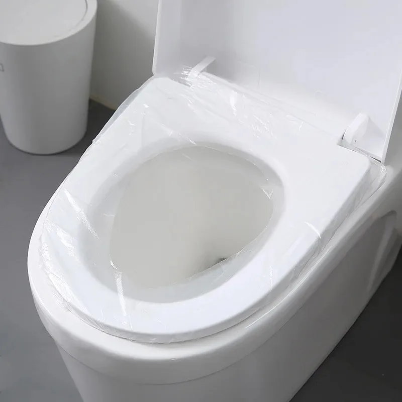 Disposable Toilet Seat Mat Waterproof Toilet Cover Business Travel Portable Independent Packaging Protective Pads 50/1PCS toilet seat cover