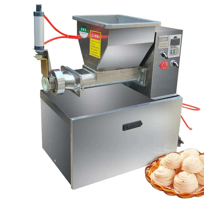 

220V 2500W Commercial Automatic Dough Divider Steamed Bun Dough Extruder Kneading Machine Stainless Steel Cutting Machines