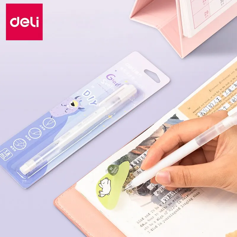 델리 물 접착제 펜 모양의 귀여운 어린이 안전 액체 접착 접착 종이 DIY 공예 학교 사무실 공급 학생 문구