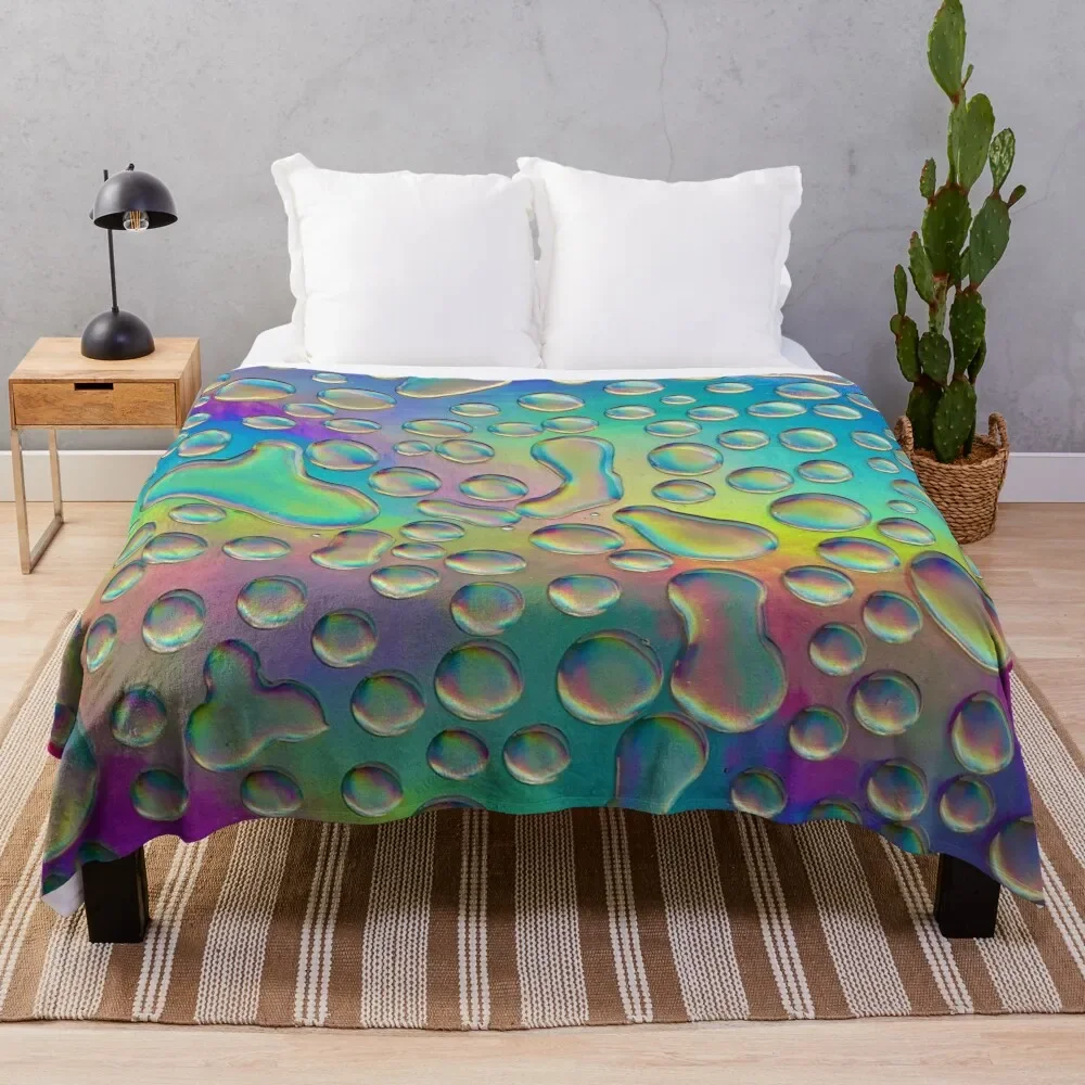 

Neon Drips Throw Blanket Sofas Blanket Sofa