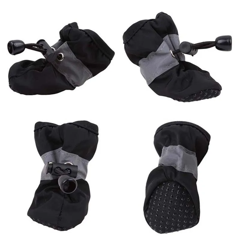 Title 24, 4pcs Antiskid Puppy Shoes Pet Protection Soft-s...