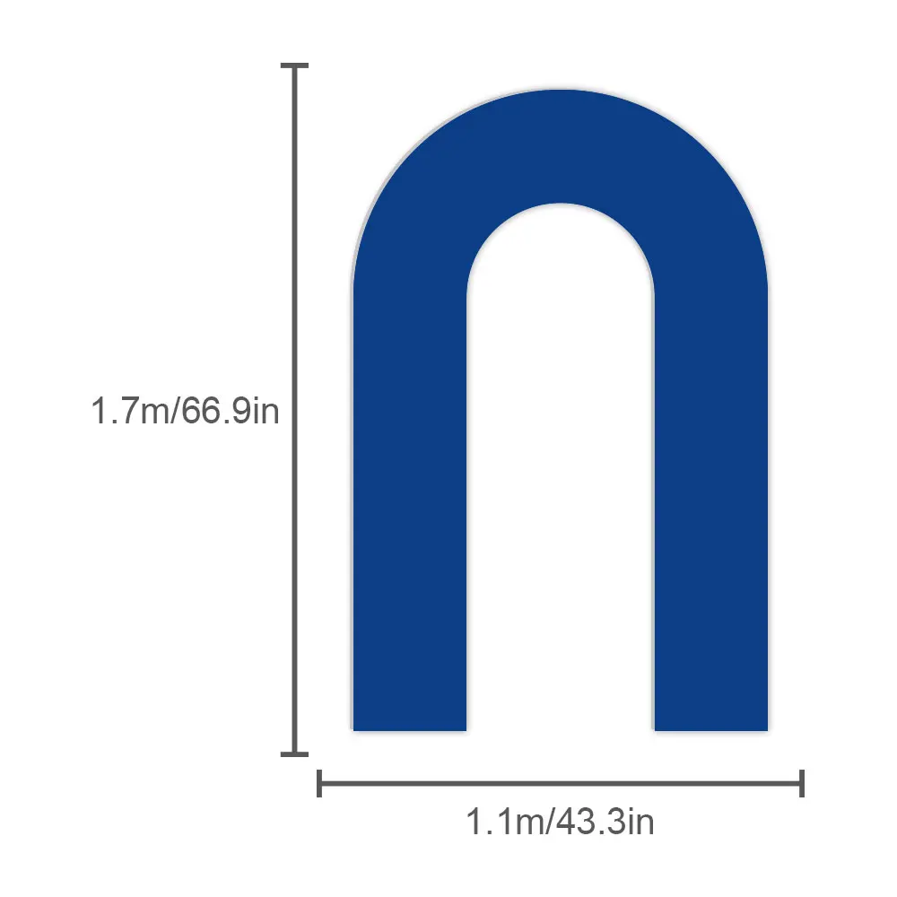 170cm blue arch