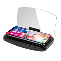Projecteur de Navigation pour téléphone portable, tête haute, chargement sans fil, affichage HUD, écran de voiture, compteur de vitesse, accessoires de voiture 