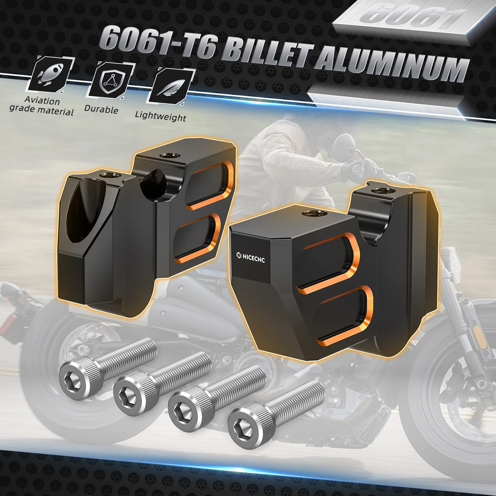 Für Harley Sportster S RH1250S 2021 2022 2023 2024 Lenker Riser 1,77 "Lenker Clamp Mount Revolution Max RH 1250 S 2021-24 – Detail 6