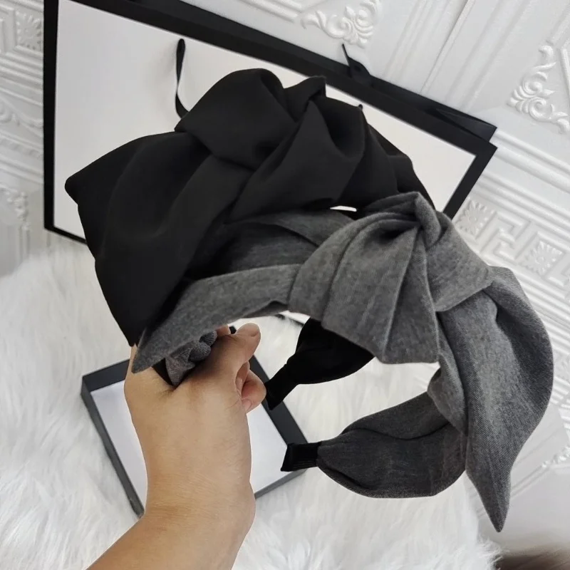 Vintage Wide-Brimmed Bow Hair Accessory Set
