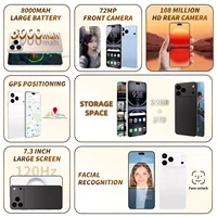 حار 2025 جديد الوسادة XS17 برو ماكس الكمبيوتر اللوحي 7.3 بوصة HD 4K أندرويد 14 22 جيجابايت + 2 تيرا بايت 8000 مللي أمبير بطارية 4G 5G المزدوج سيم بطاقة واي فاي لتحديد المواقع جوجل 3