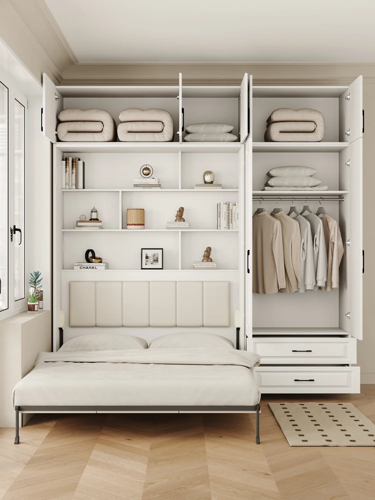 多機能折りたたみ式壁,ワードローブ,見えないベッド,統合,1.35メートル