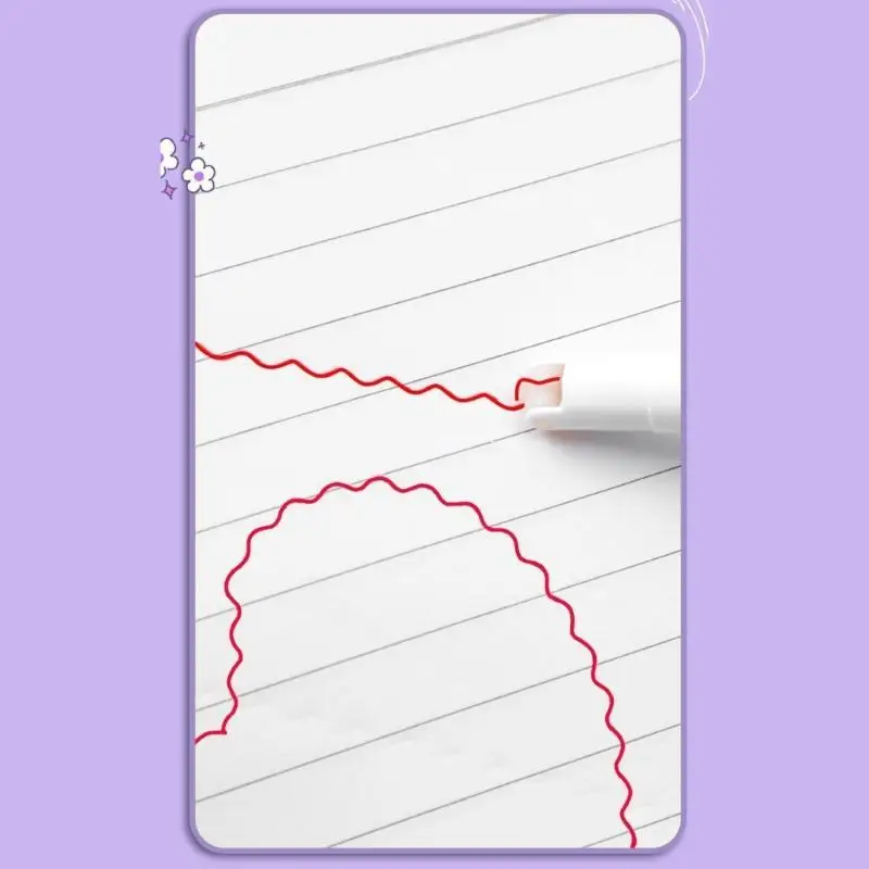 6 조각 컬러 곡선 펜 카드 만들기 드로잉 Scrapbooking Canlendar Dropship