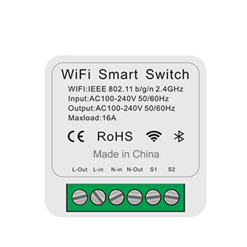 Tenky Wifi 16A 미니 스마트 스위치 지원 2 방향 제어 타이머 홈 자동화 무선 스위치 APP 제어 지원 Alexa Google 8